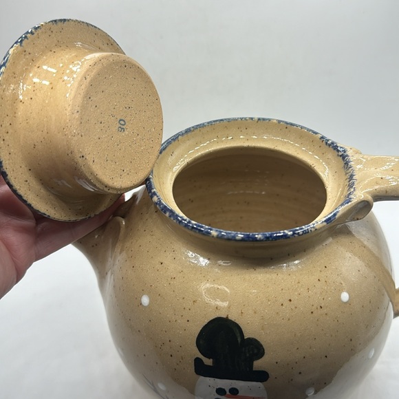 Three Rivers Pottery Teapot snowman - Picture 6 of 10